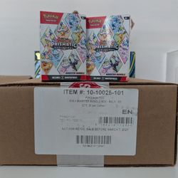 Pokemon PRISMATIC EVOLUTIONS BOOSTER BUNDLE CASE