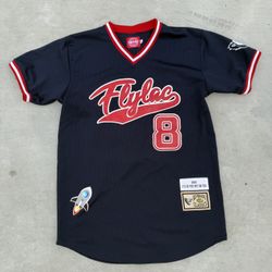 Navy and red Flylac baseball jersey size medium 