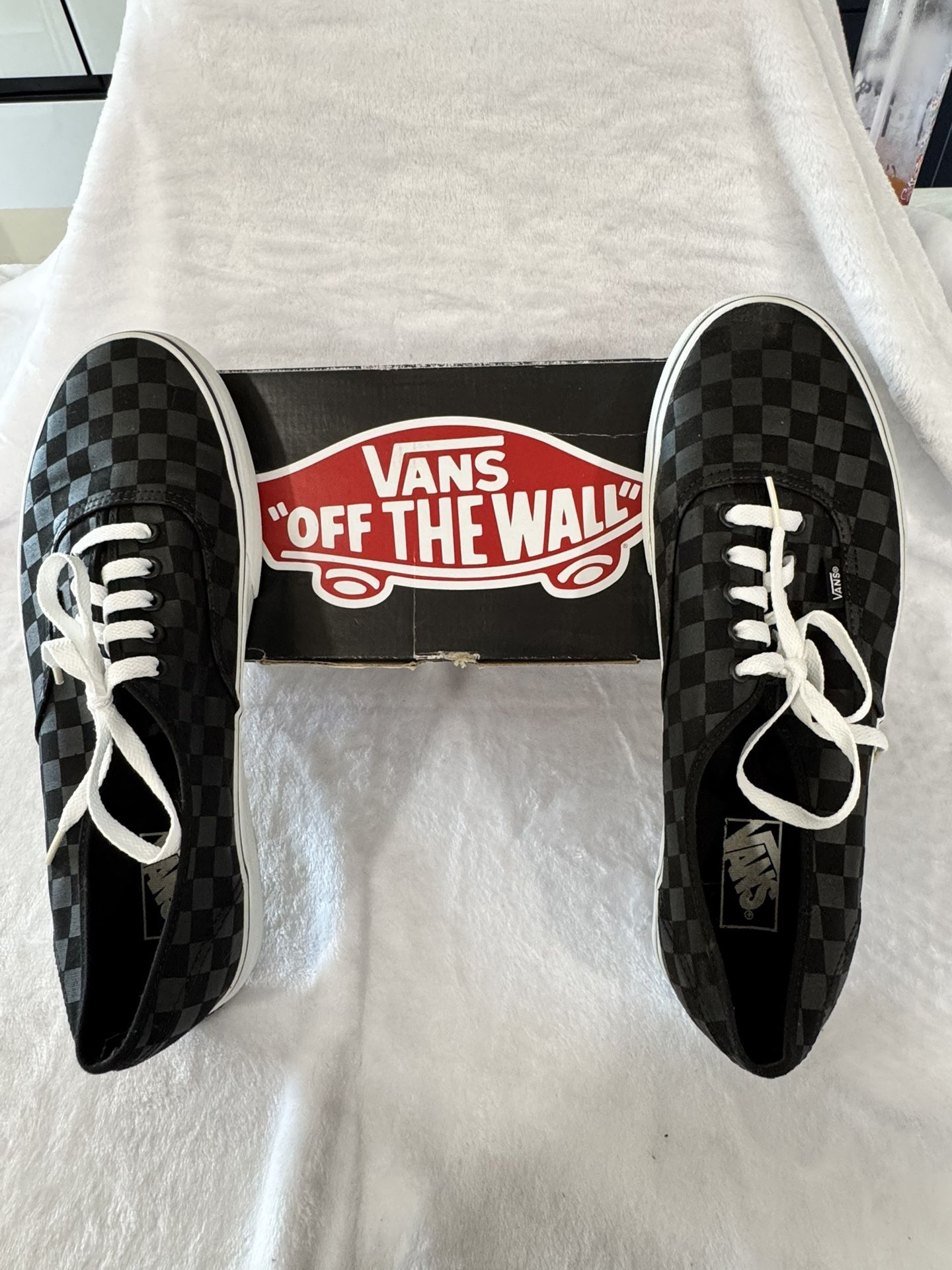 Vans Authentic Black on Black Checkered
