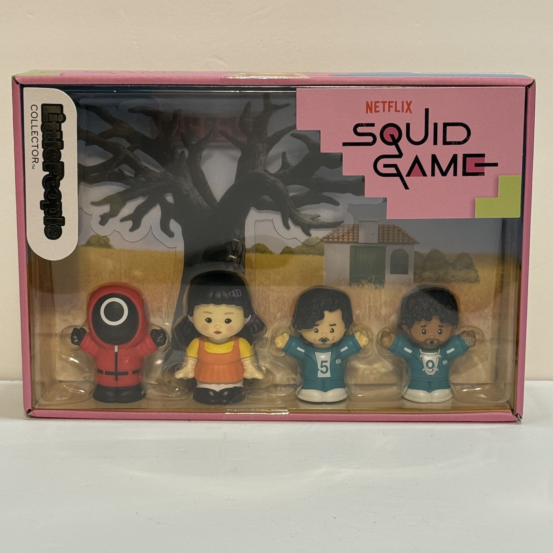 New 2024 Fisher-Price Netflix Squid Game Little People Collector 4 Pack Figures