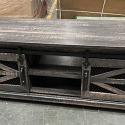 OKD 48'' Coffee Table with Storage & Sliding Barn Doors