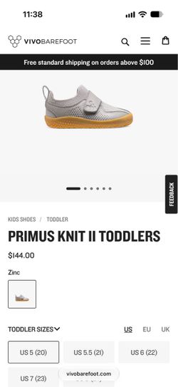 Vivobarefoot Primus Knit II Toddler Shoes