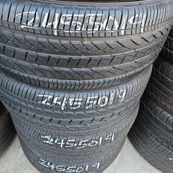 Pair 245/50/19 Bridgestone Runflats 