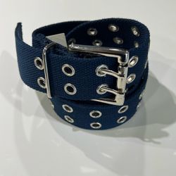  Brand New Blue Navy Grommet Belt – Adjustable Unisex