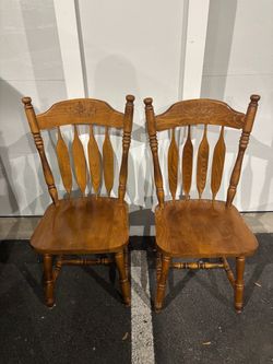 3 oak solid wood chair