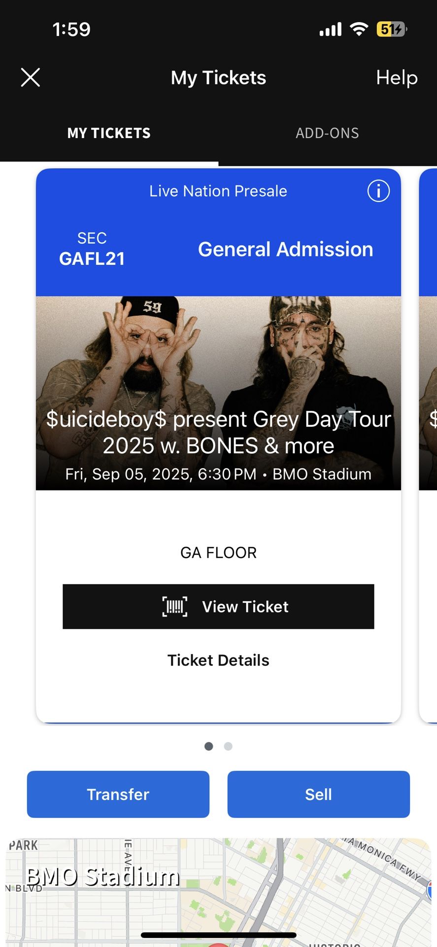 $uicideboy$ Ticket 