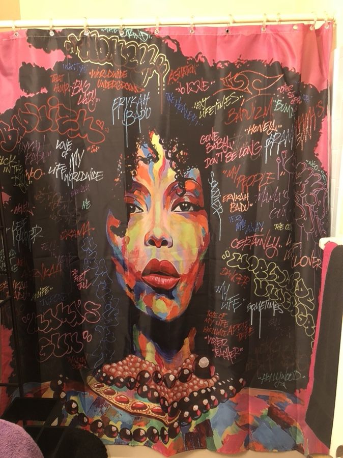 Erykah Badu Shower Curtain