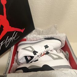 Air Jordan 4 White Cement
