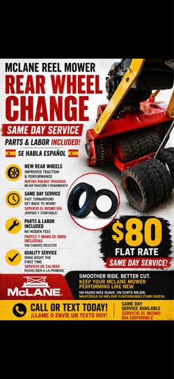 Mclane reel mower tires