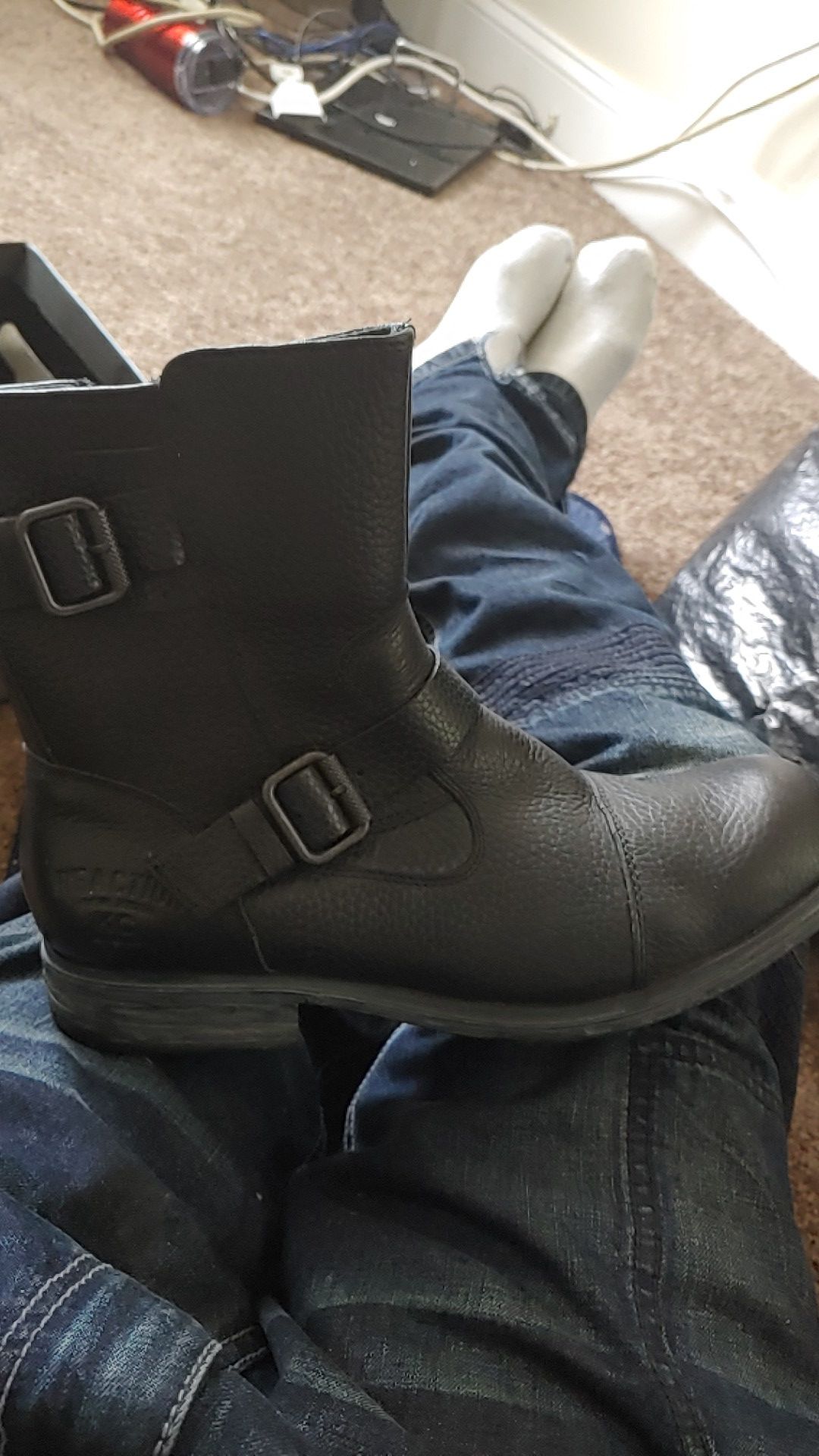 Kenneth Cole..motorcycle style boots