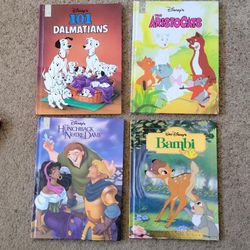 4 Disney Storybooks Hard Cover