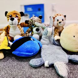 Plush, Squeaky Dolls All for 10$