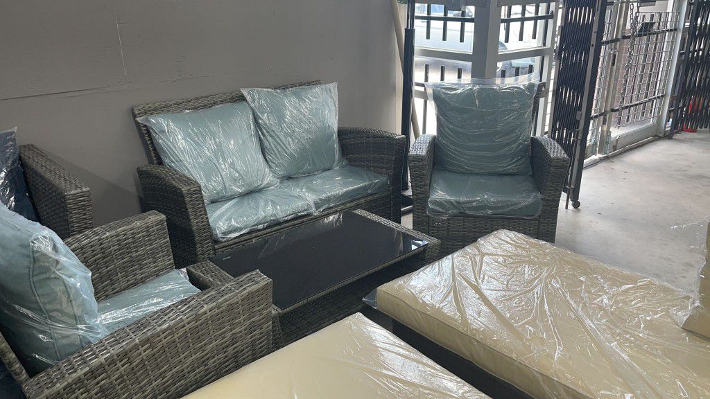 Photo Patio set with table 549Brand new Has one year manufacturing warranty We do financing 100 days same as cashNo credit neededWe provide all the f
