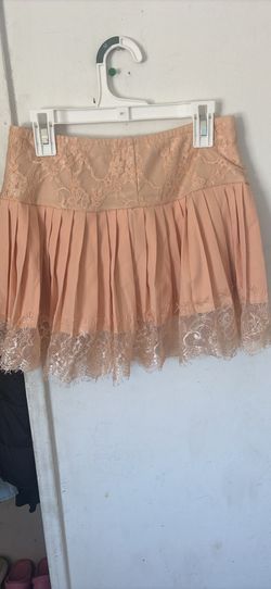 Apricot mini skirt with shorts