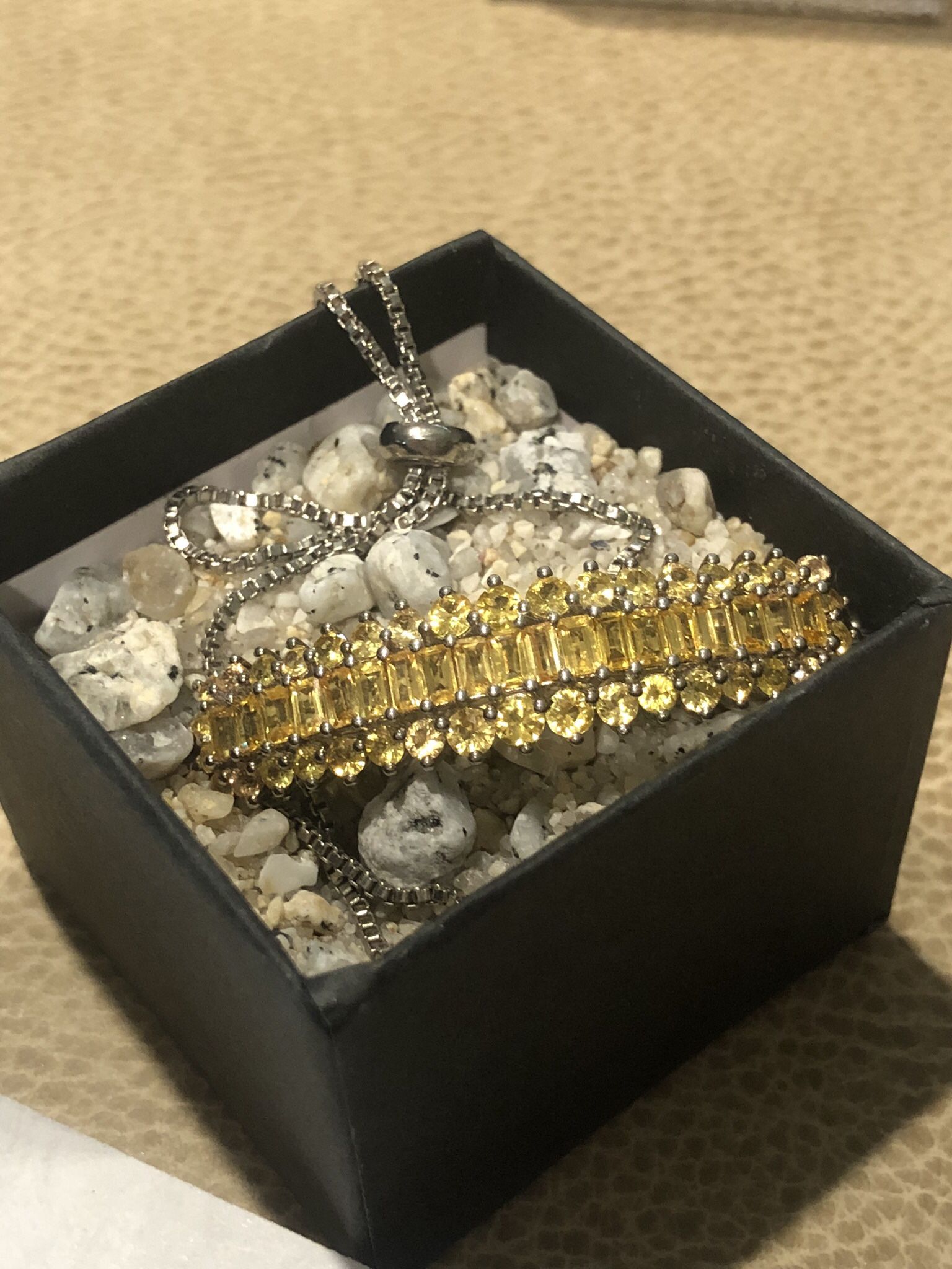 Yellow Sapphire Bolo Bracelet
