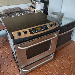 Stove range glass top