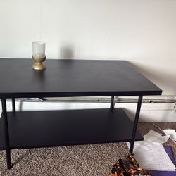Black Coffee table 2 Tier To Store Below