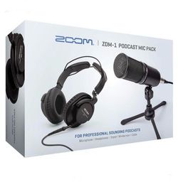 Zoom ZDM-1 Podcast Mic Pack, Podcast Dynamic Microphone, High Quality Headphones, Tripod, Windscreen, XLR Cable, For Recording PodRetails $99.99 +tax