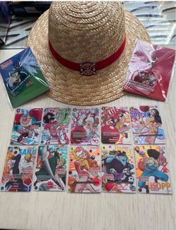 Round 1 One Piece Promo Card +Hat + Key Chain
