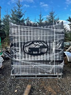 18FT Steel Driveway Gate Doors | Custom Styles Available | No Posts Included