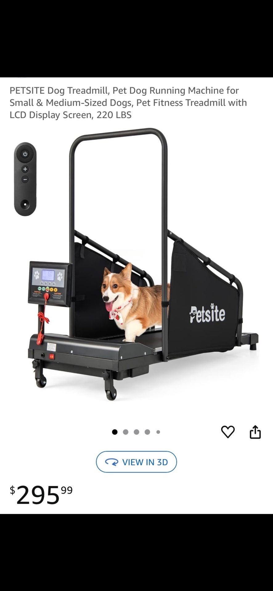 Petsite Dog Treadmill
