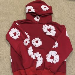 Red Denim Tears Hoodie Small
