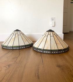 Stained Glass Lampshades . Set of 2
