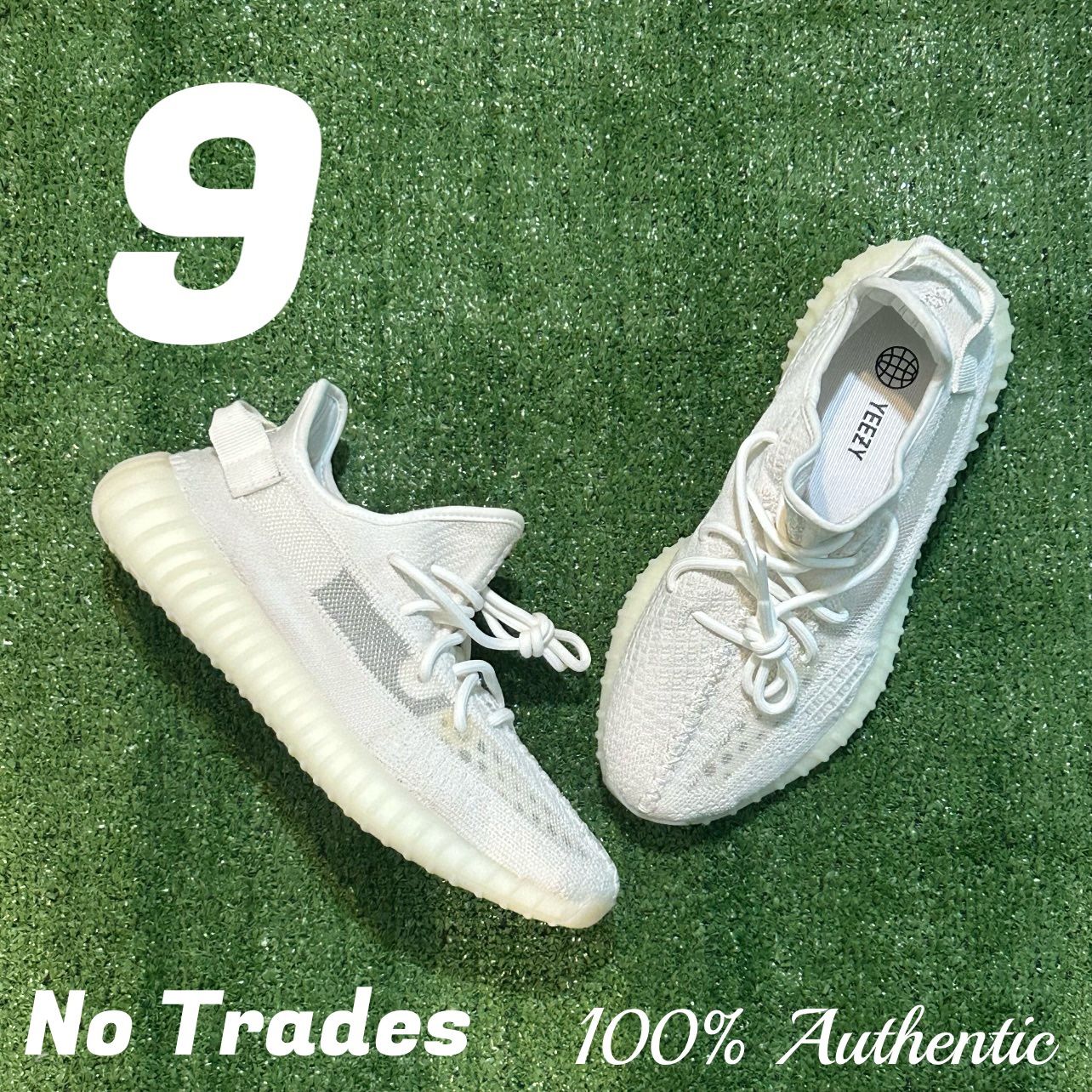 Size 9 Adidas Yeezy Boost 350 V2 โBoneโ ๐ฆด