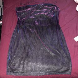 Glittery Color Changing Backless Dress