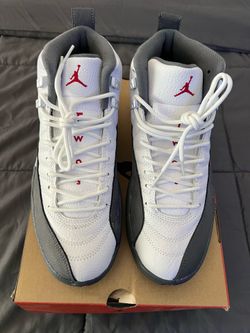 Men’s Jordan Shoes Retro 12 Gym / Red White-Grey size 8.5 New With Box DS