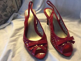 Red patent leather
