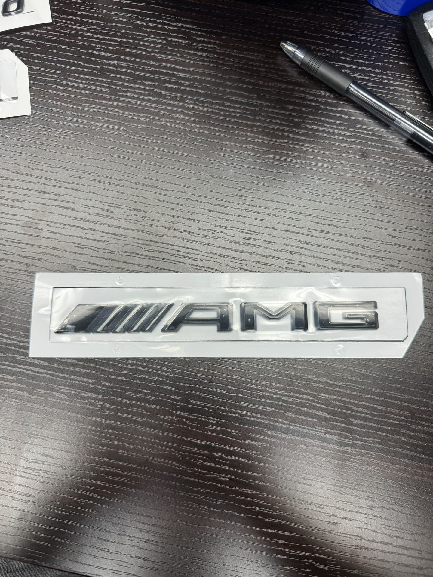 Mercedes AMG Badge Blacked Out