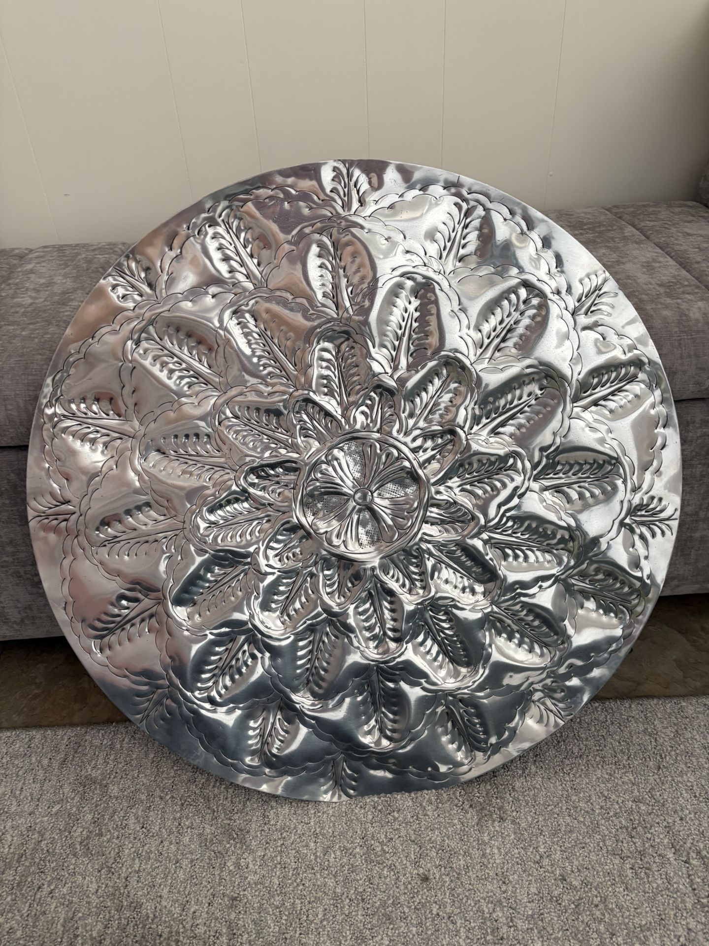 Beautiful Metal Etched Wall Hanging