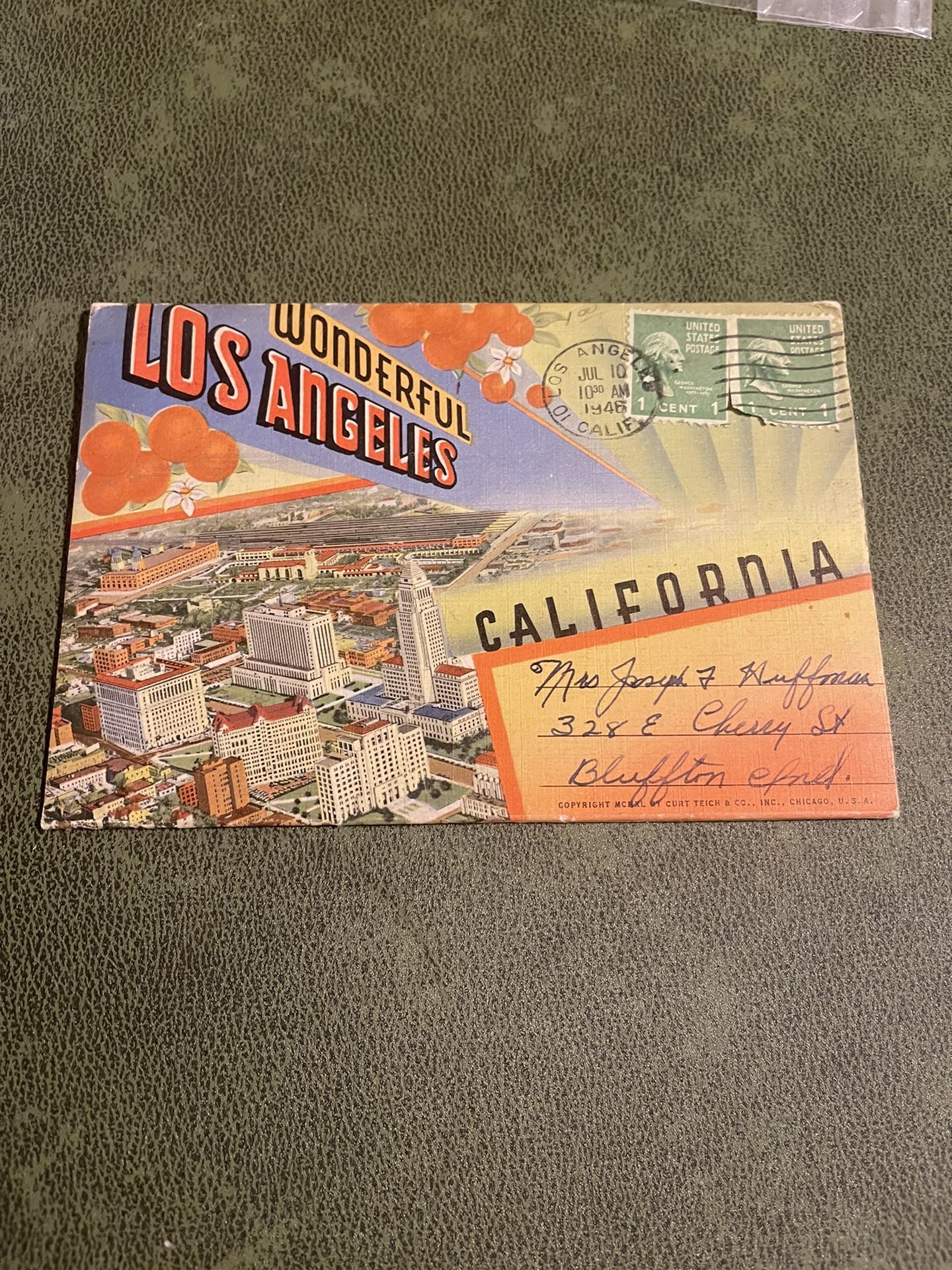1946 Wonderful los angeles postcard book