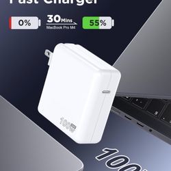 New 100W Charger for MacBook Pro 14 16 inch MacBook Air 13 15 inch 2025 2024 2023 2022 2021 M4 M3 M2 M1, 100W GaN Power Adapter, 6.6FT USB C to 3 Magn
