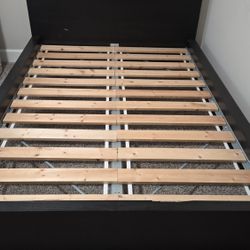 IKEA MALM Dark Black Full Bed frame