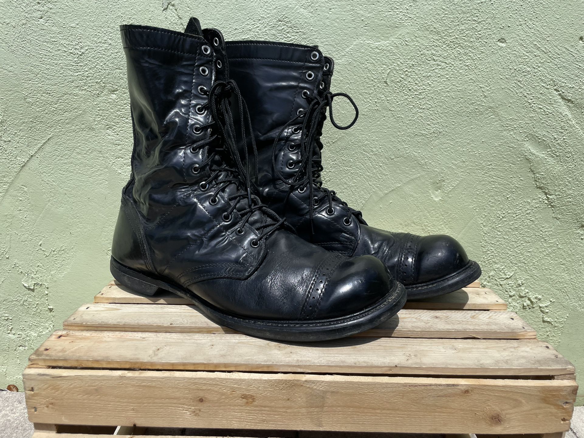 USA Military Vintage H&H Paratrooper Jump Boots Size 13 Made in the USA