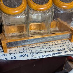 Tin Punch And Glass Food Holders