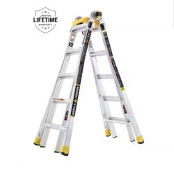 22 ft. Reach Aluminum Multi-Position Ladder, 300 lbs. Load Capacity