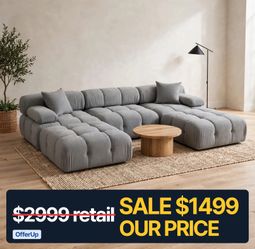 Brand new U shaped sectionals| shop now pay later $0 down