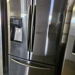 Samsung French Doors Refrigerator. Black Stainless. Warranty Financing.True  Snap.  If You Qualify. 