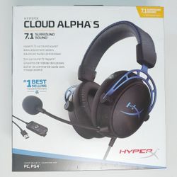 Hyper Cloud Alpha S • 7.1 Gaming Headset • PC, PS4, PS5