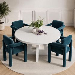 Dining Table Set with Four Chairs