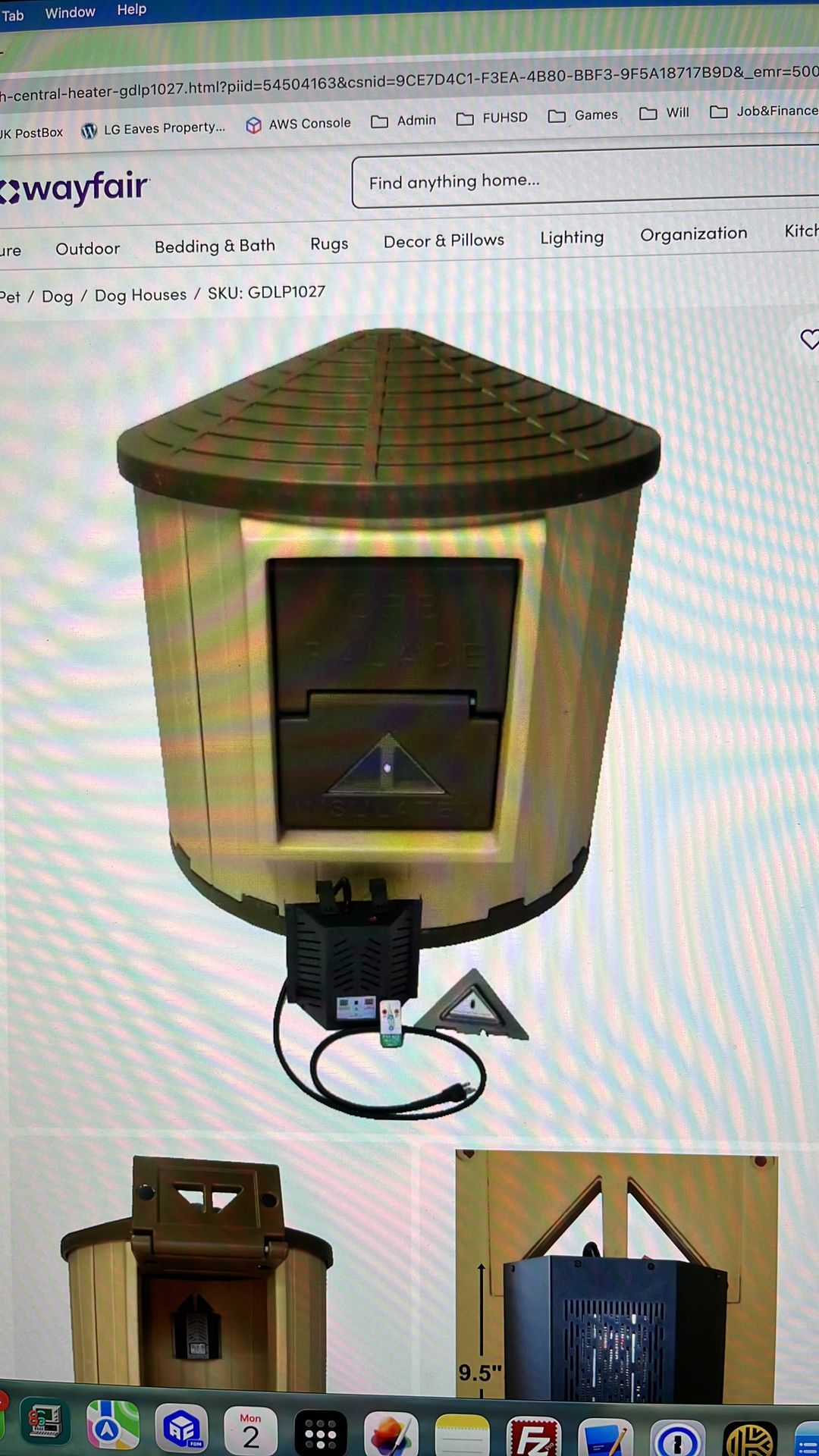 Premium Dog House - XL CRB Dog Palace with optional central heating