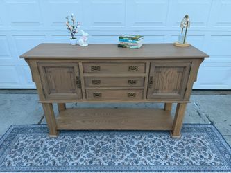 Vintage antique Buffet, sideboard oak natural finish