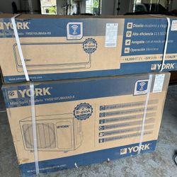 York 1.5 Ton 18k btu 220v Mini Split AC System