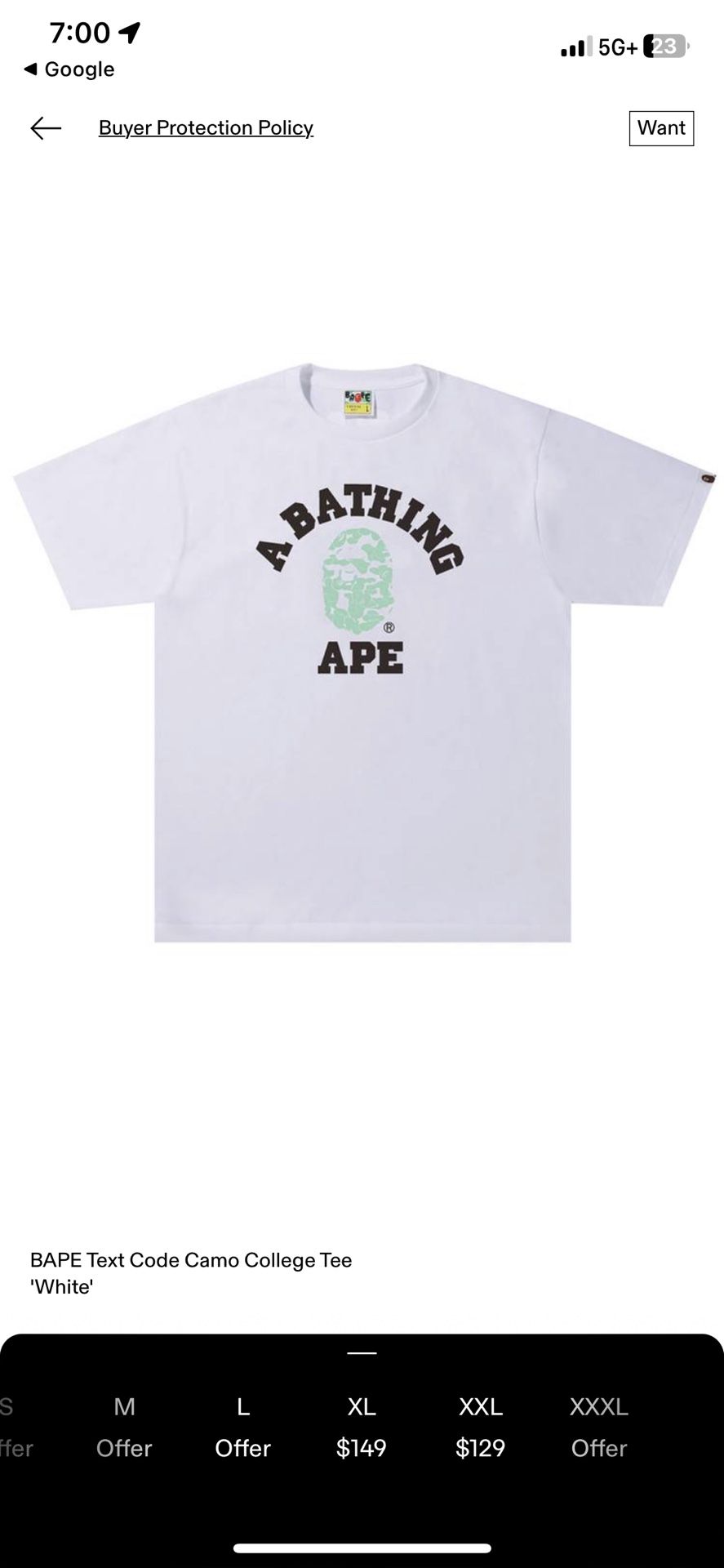 A BATHING APE shirt