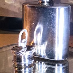 1 oz chrome Flask