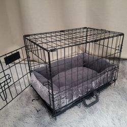 New In Box 18" Small Dog Crate Cat Cage With Tray. Portable Pet Kennel Jaula De Mascota 4th Of July Pet Anxiety Cage