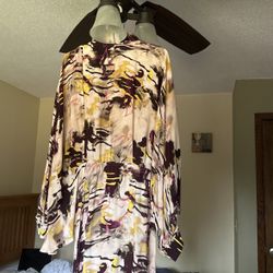 Zara, Dress, Multi,  Beige, Large   New 